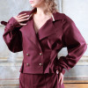 Рубашка-жакет «Альгиеба»: бордо с золотыми пуговицами